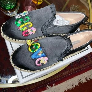 Barely worn, Lost Ink Peace and Love espadrilles shoes
